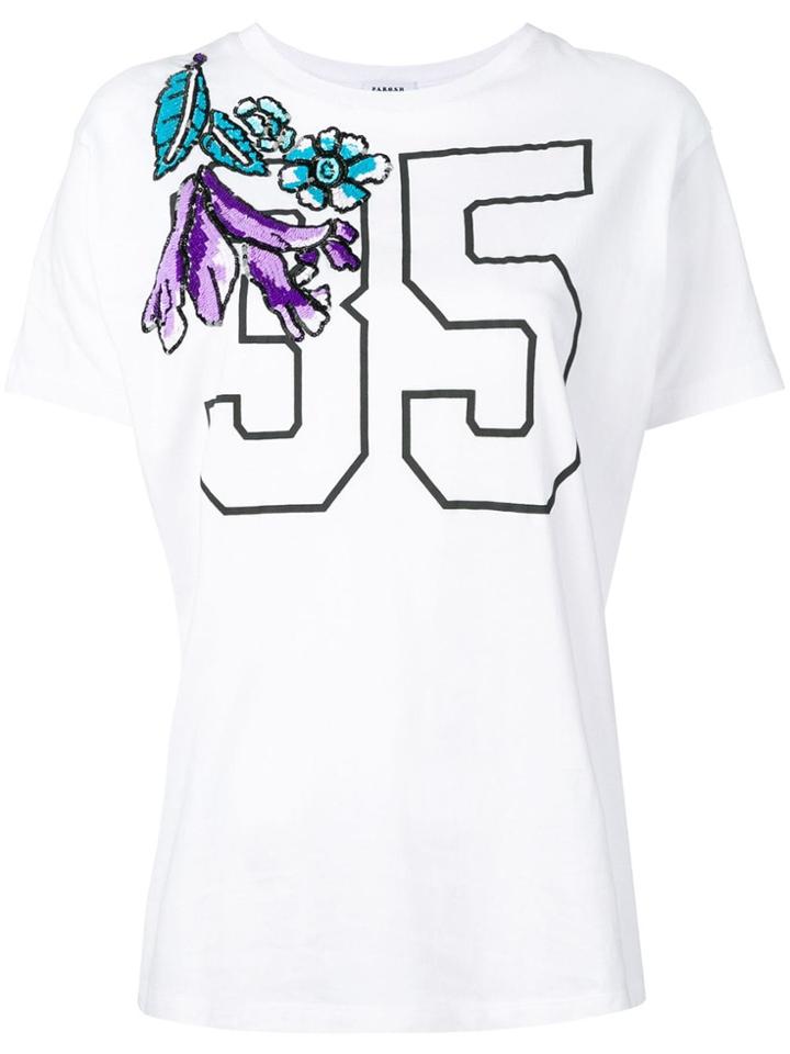 P.a.r.o.s.h. Sequin 35 T-shirt - White