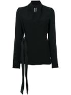 Rick Owens - Side Tie Top - Women - Viscose - 46, Black, Viscose