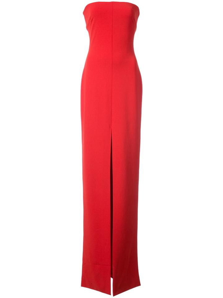 Solace London Strapless Gown - Red
