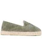 Manebi Textured Espadrilles - Green