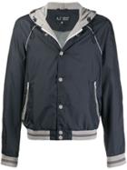Giorgio Armani Pre-owned 1990s Hooded Lightweight Jacket - Blue