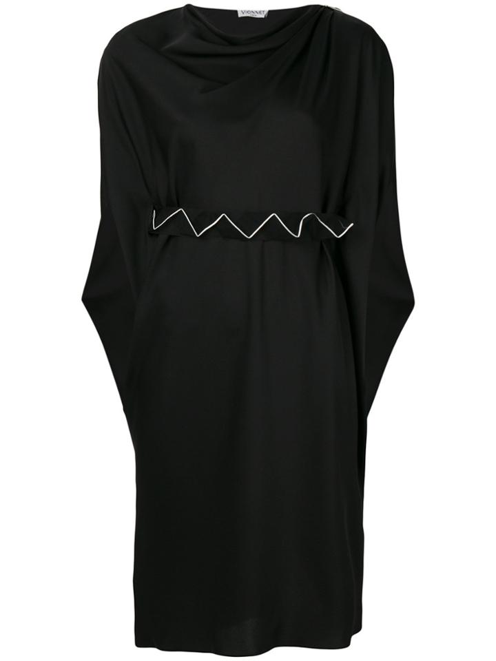 Vionnet Split Sleeve Dress - Black