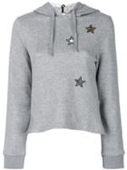 Red Valentino Star Hooded Sweatshirt - Grey