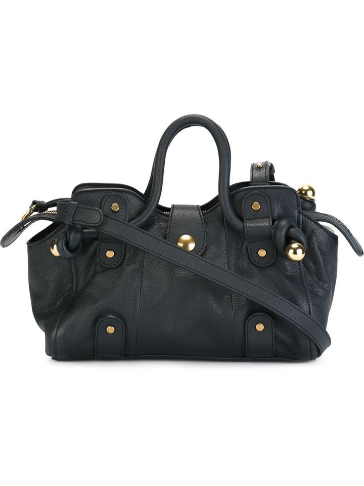 See By Chloé Dixie Tote, Women's, Blue, Leather/cotton