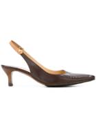 Louis Vuitton Vintage Slingback Pumps - Brown