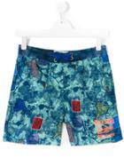 Vingino - Teen Printed Swim Shorts - Kids - Polyester - 14 Yrs, Green
