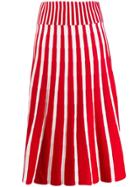 Msgm Knitted Midi Skirt - Red