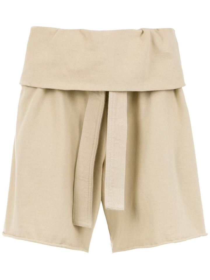 Osklen Belted Bermuda Shorts - Neutrals
