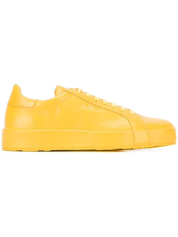 Jil Sander Lace-up Sneakers - Yellow & Orange