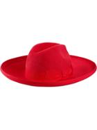 Gucci Felt Wide-brim Hat - Red