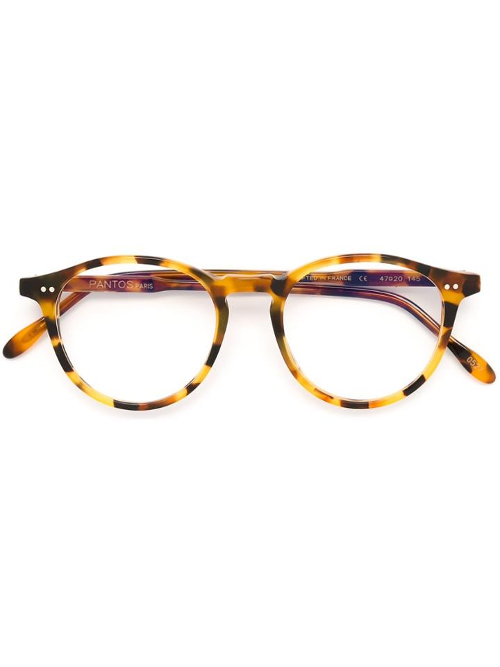 Pantos Paris Round Adaptable Glasses - Brown