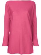 Snobby Sheep Knitted Fitted Top - Pink & Purple