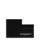 A-cold-wall* Black Logo Leather Cardholder