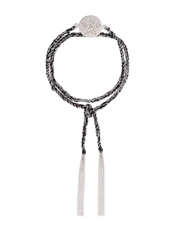 Carolina Bucci 18kt White Gold 'lucky' Diamond Bracelet, Women's, Black