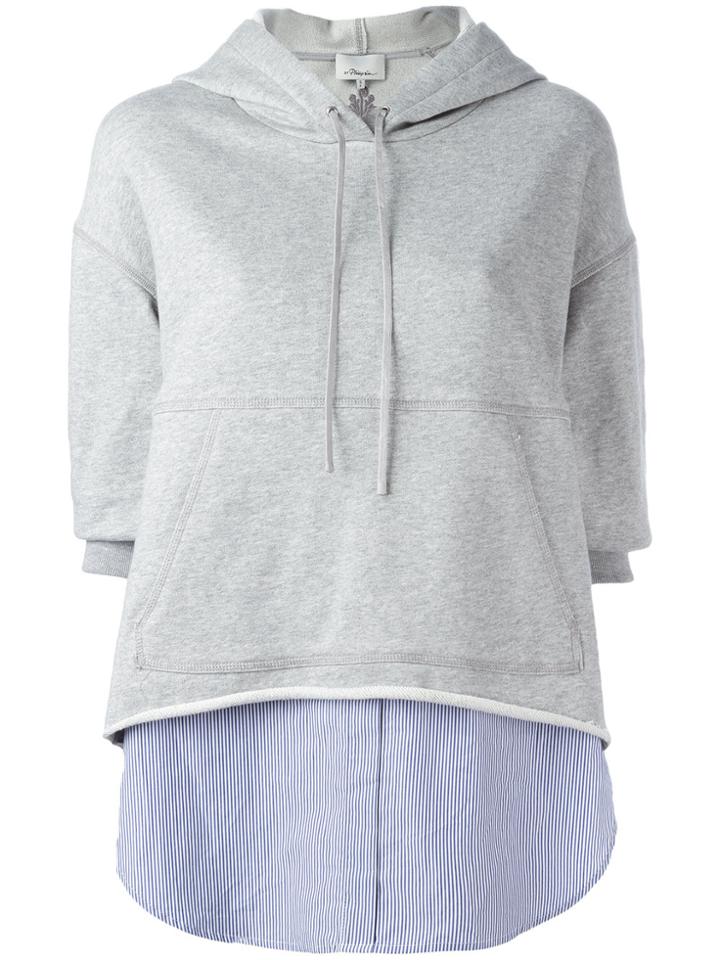 3.1 Phillip Lim Layered Hoodie - Grey