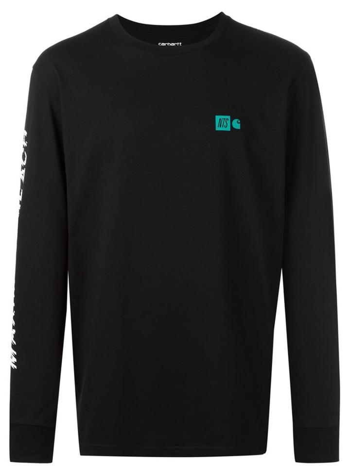 Carhartt Nts L/s Maximum Reach X Carhartt T-shirt, Men's, Size: Large, Black, Cotton