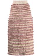 Burberry Pre-owned 2000's Fringed Skirt - Neutrals
