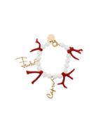 Emilio Pucci Beaded Charm Bracelet - White