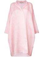 Ermanno Scervino Oversized Coat - Pink & Purple
