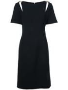 Oscar De La Renta Slit Detail Dress - Black