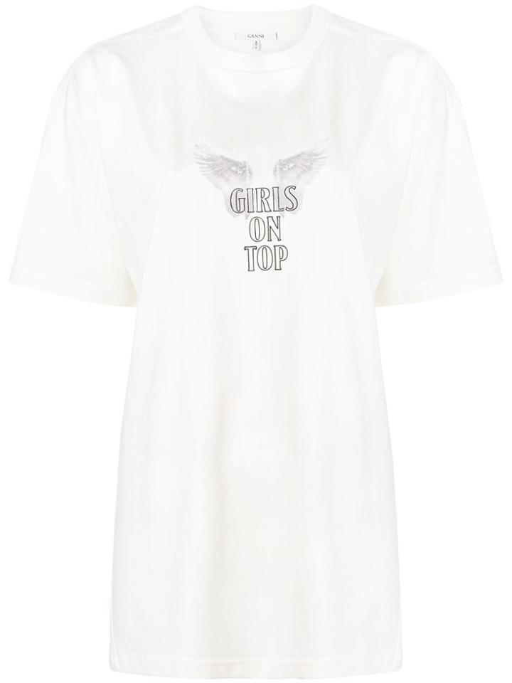 Ganni Johnson Oversized T-shirt - White