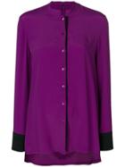 Pierantoniogaspari Asymmetric Colour Block Shirt - Pink & Purple