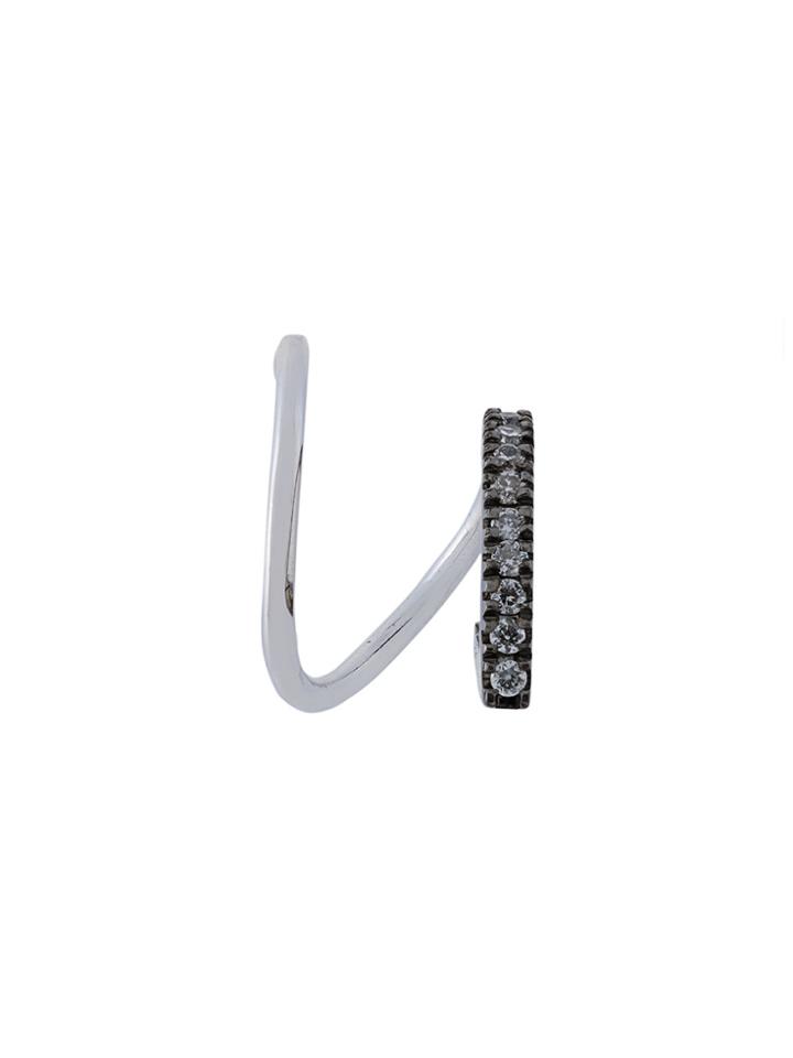 Maria Black Bela Mono Diamond Earring (right) - Metallic