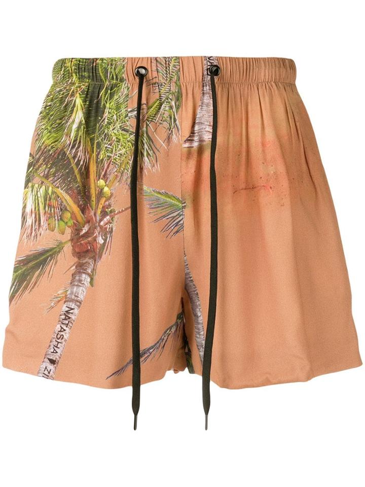 Duo Tropical Track Shorts - Neutrals