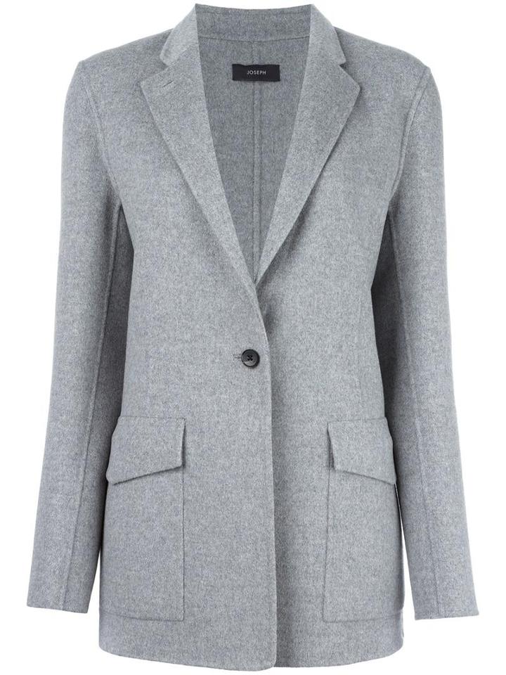 Joseph New Roma Blazer, Women's, Size: 38, Grey, Cashmere/wool