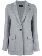 Joseph New Roma Blazer, Women's, Size: 38, Grey, Cashmere/wool