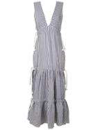 Clube Bossa Bourgen Striped Maxi Dress - Blue