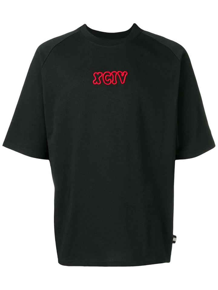 Gcds Embroidered T-shirt - Black