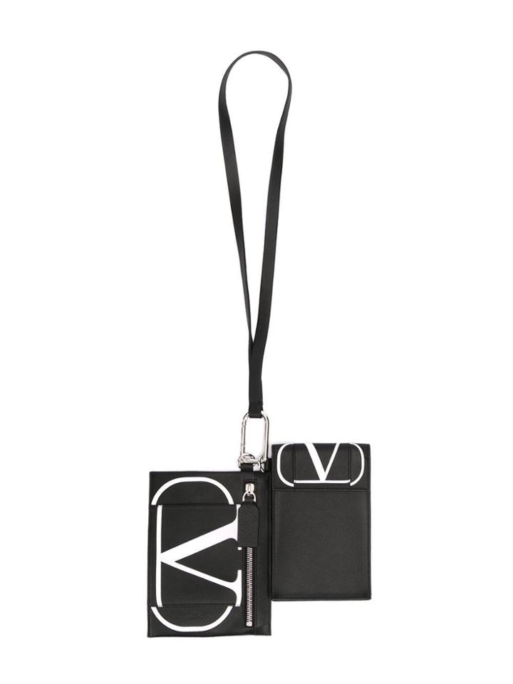 Valentino Valentino Garavani Vlogo Neck Pouch - Black