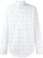 Ami Alexandre Mattiussi Embroidered Fruits Shirt, Men's, Size: 44, White, Cotton
