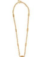 Chanel Vintage Cutout Twisted Long Necklace - Metallic