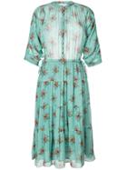 Masscob Floral Print Midi Dress - Green