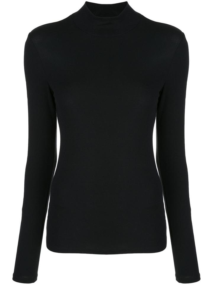 Theory Turtle Neck Top - Black