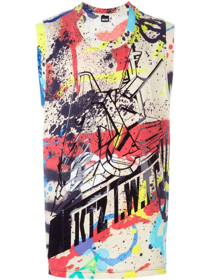 Ktz Spray Paint Print Tank Top