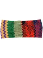 Missoni Zig-zag Knitted Hairband - Multicolour
