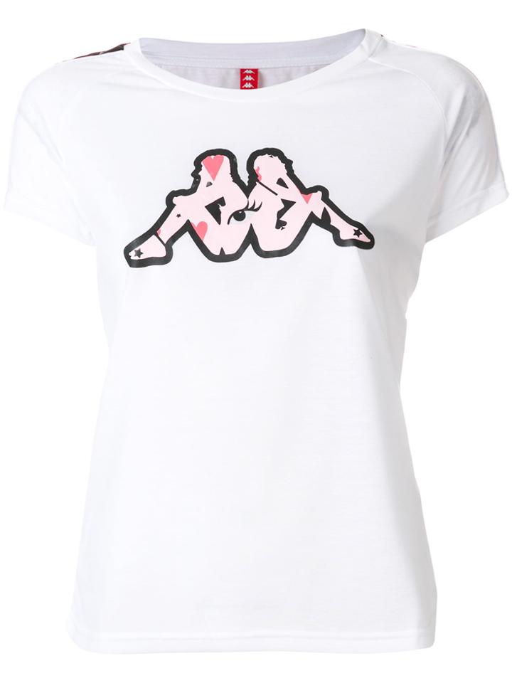 Kappa Graphic Logo Print T-shirt - White