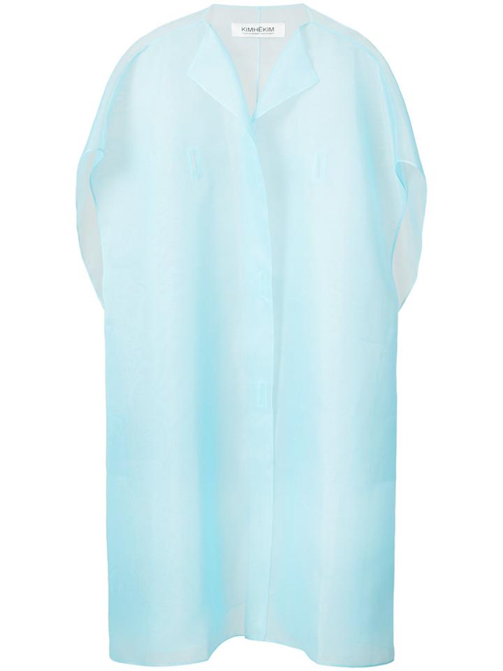 Kimhekim Pearl Organza Vest - Blue