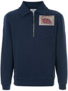 Kent & Curwen Zipped Neck Sweatshirt - Blue