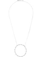 Gisele For Eshvi 18kt White Gold Gemstone Necklace - Metallic