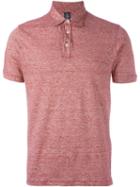 Eleventy Classic Polo Shirt, Men's, Size: M, Red, Linen/flax/cotton