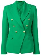 Tagliatore Double-breasted Blazer Jacket - Green