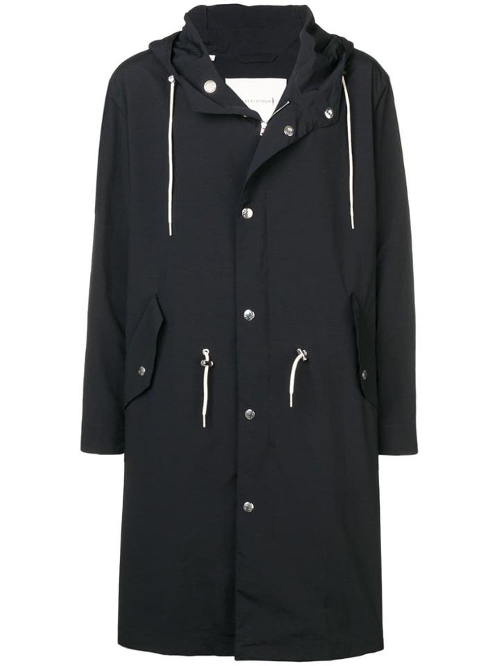 Mackintosh Black Oversized Military Parka Gm-137b