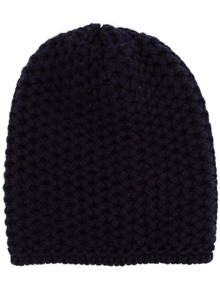 Inverni Chunky Knit Beanie, Women's, Blue, Cashmere
