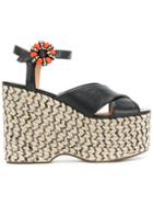 Marc Jacobs Rowan Espadrille Wedges - Black