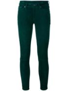 Rag & Bone /jean Skinny Trousers, Women's, Size: 28, Green, Lamb Nubuck Leather/cotton/spandex/elastane