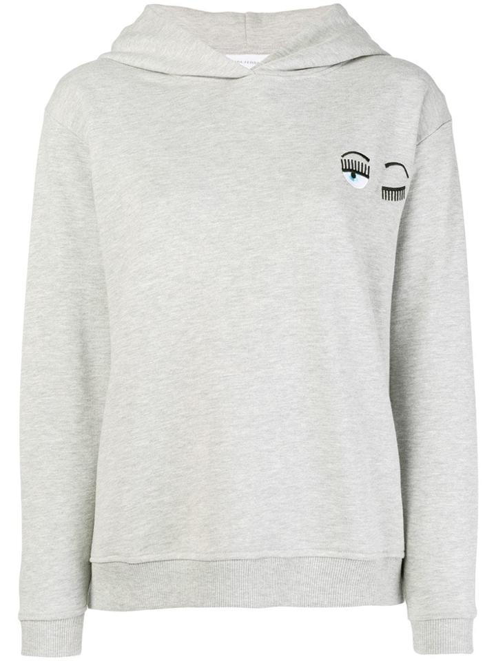 Chiara Ferragni Small Flirting Hoodie - Grey